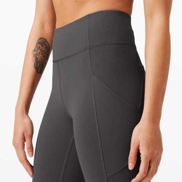 LULULEMON Graphite Gray Invigorate High-Rise Tight 25 Everlux Training Legging 6 - Picture 15 of 15